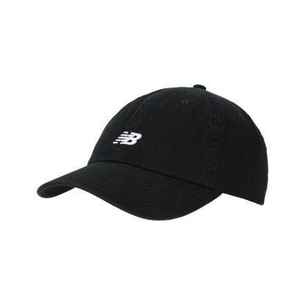Women's 6 Panel Womens Classic Hat, BLACK with WHITE, LAH51009BK