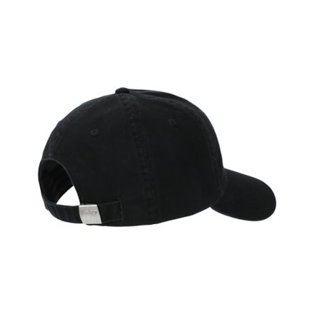 Women's 6 Panel Womens Classic Hat, BLACK with WHITE, LAH51009BK