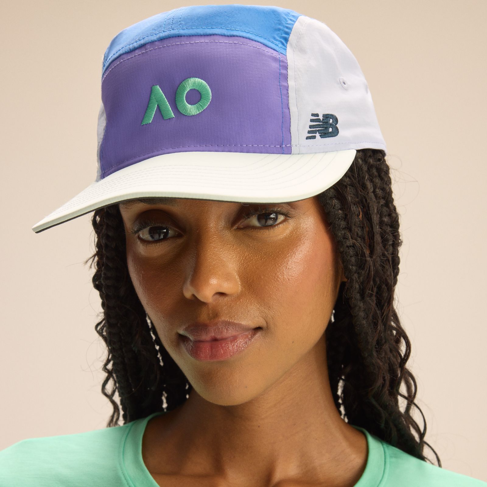 Мужские головные уборы New Balance Australian Open 5 Panel Hat — фото 4