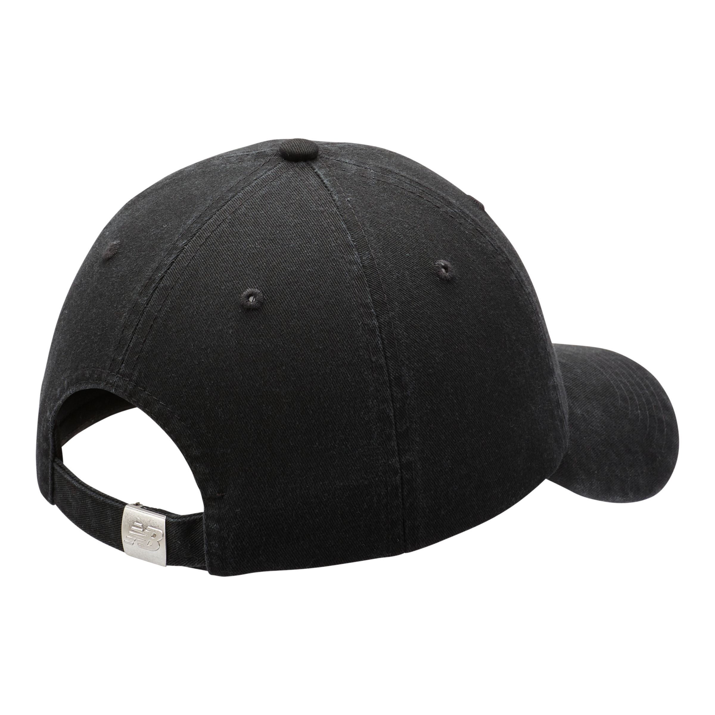 black curved brim hat