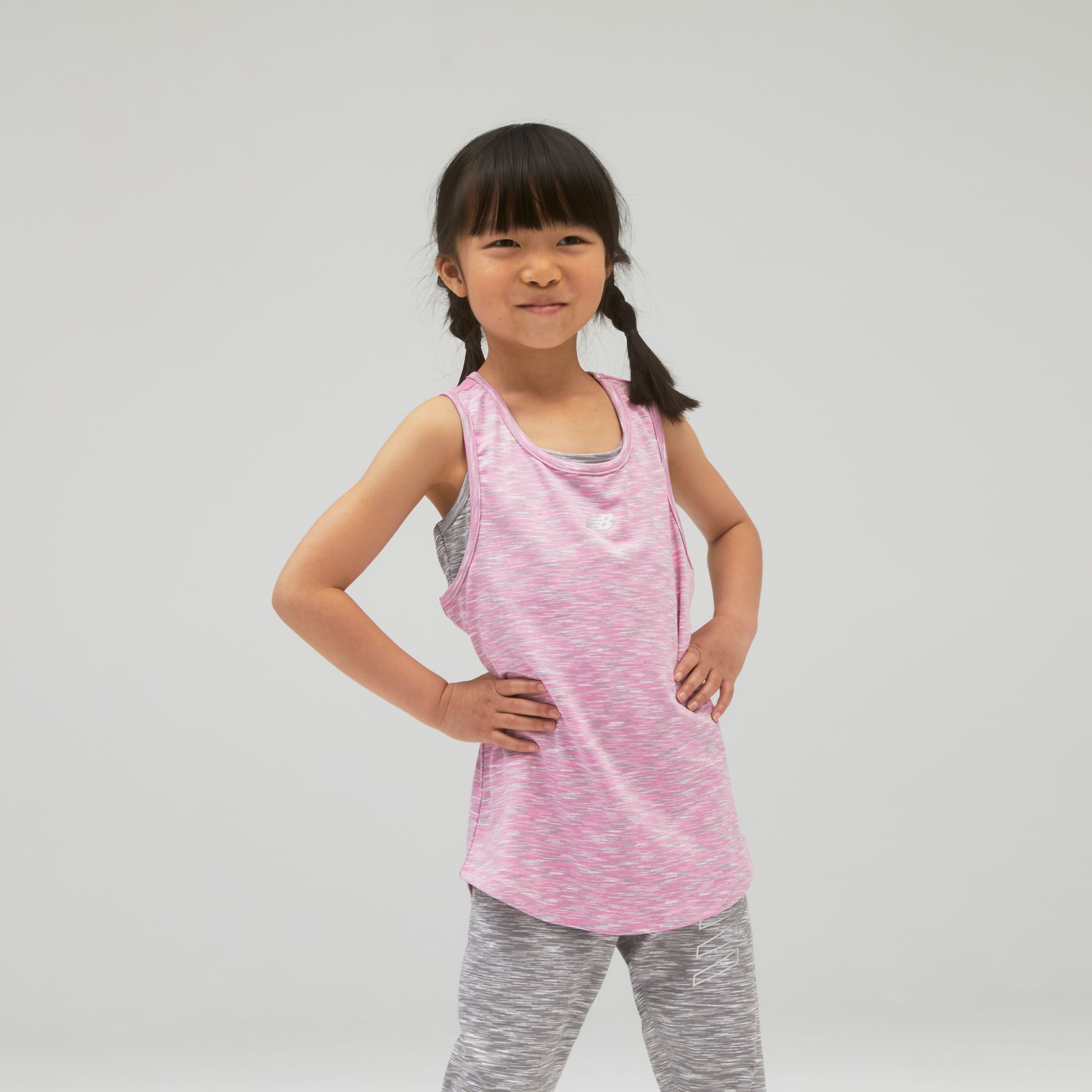 

New Balance Kids' Performance Space Dye Tank Pink - Pink