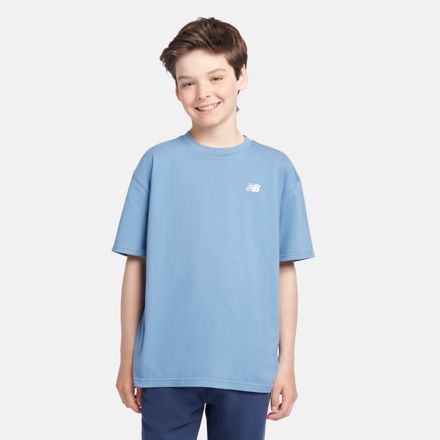 Jersey Small Logo 圓領上衣, BLACK, LAKB0001HEB