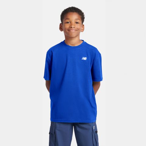Детская футболка New Balance Jersey Small Logo, цвет: Королевский синий