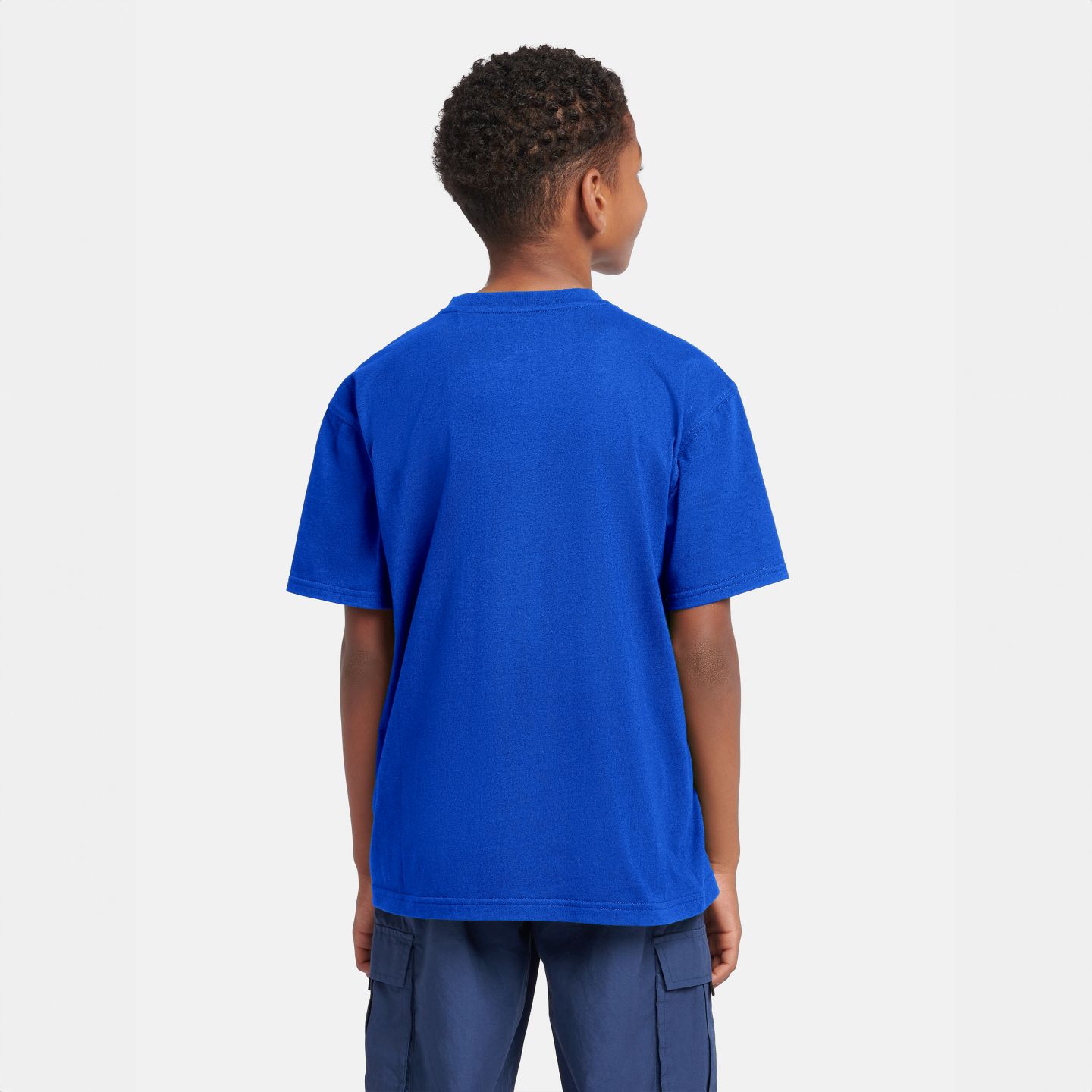 Детская футболка New Balance Jersey Small Logo, цвет: Королевский синий — фото 4
