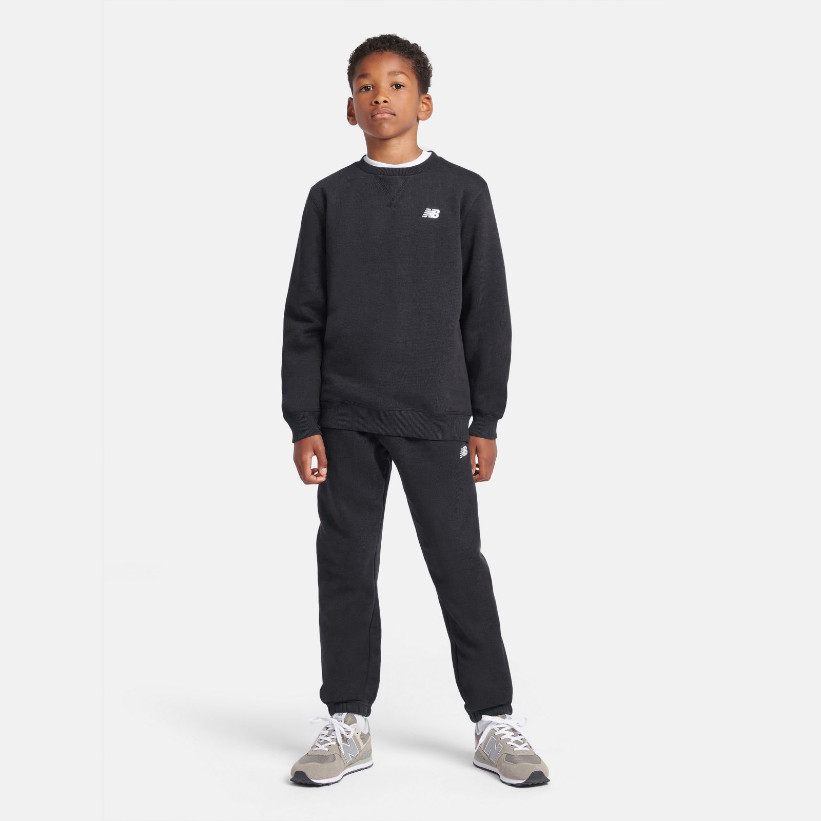 Детские худи New Balance Brush Back Small Logo Crew — фото 2