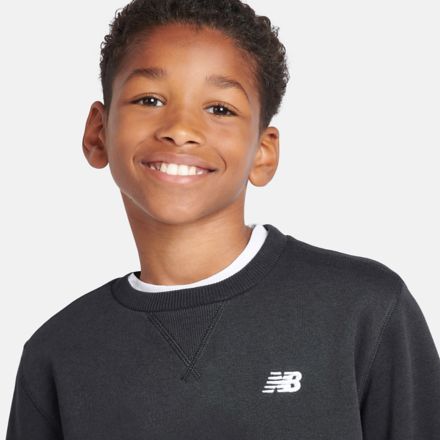 Brush Back Small Logo Crew