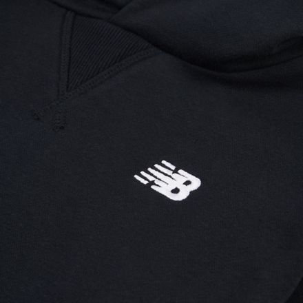 Brush Back Small Logo Hoodie