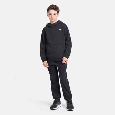 Brush Back Small Logo Hoodie, Athletic Grey Heather, LAKB0003BK