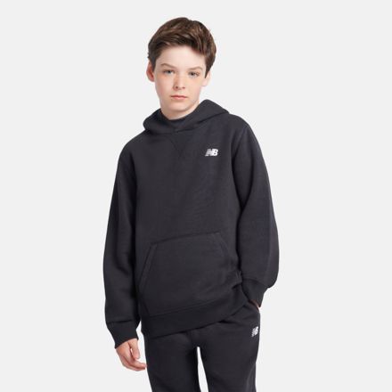 Brush Back Small Logo Hoodie, Athletic Grey Heather, LAKB0003BK