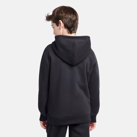 Brush Back Small Logo Hoodie