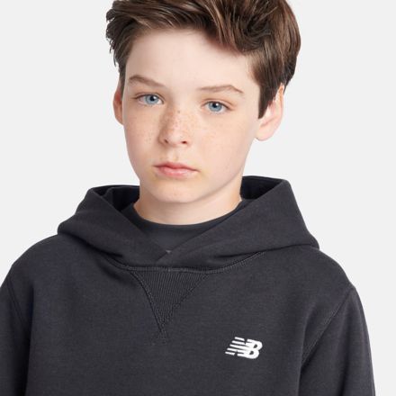 Brush Back Small Logo Hoodie