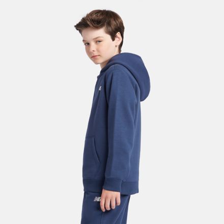 Brush Back Small Logo Hoodie