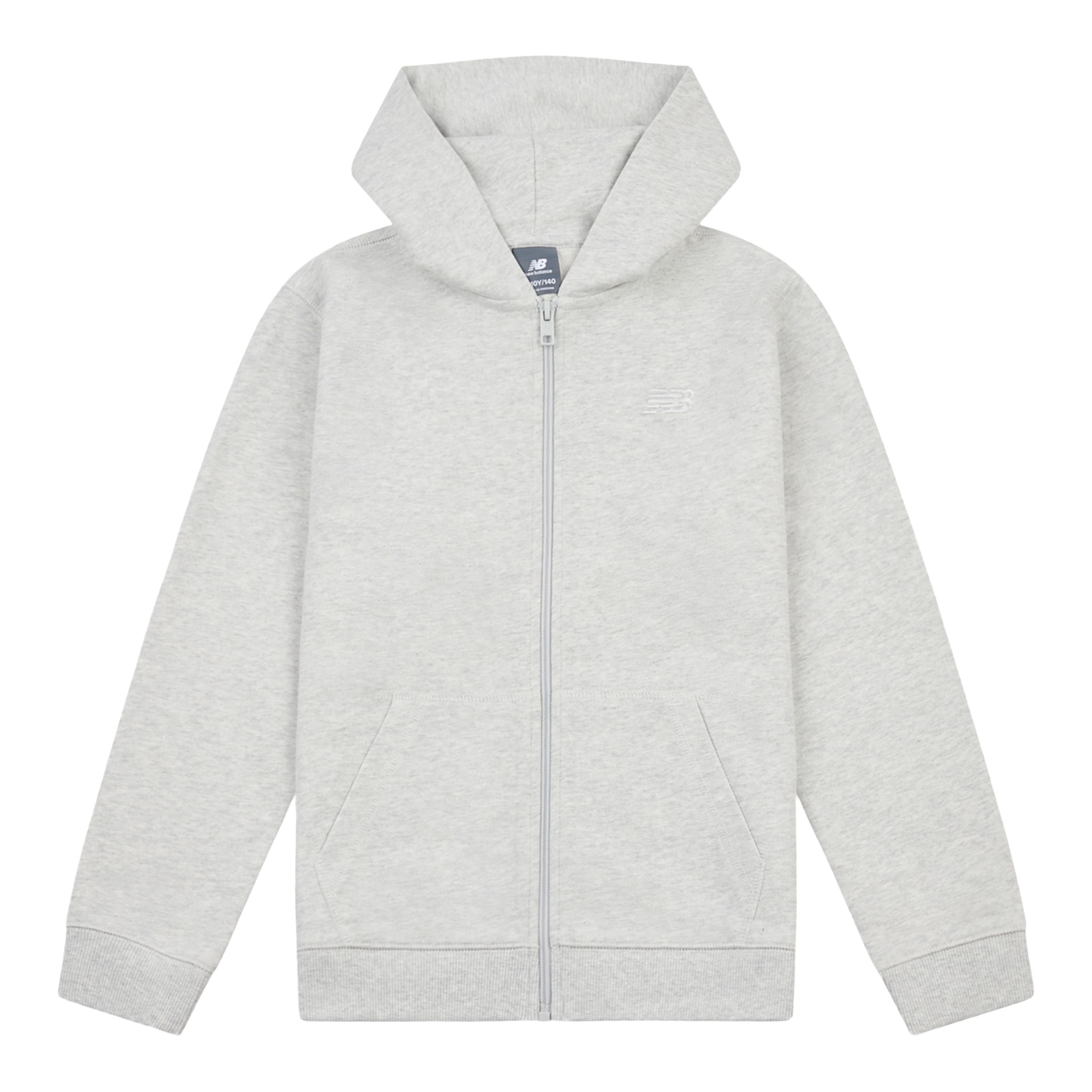 Brush Back Small Logo Full Zip Hoodie