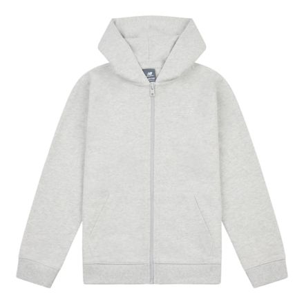 Brush Back Small Logo Full Zip Hoodie