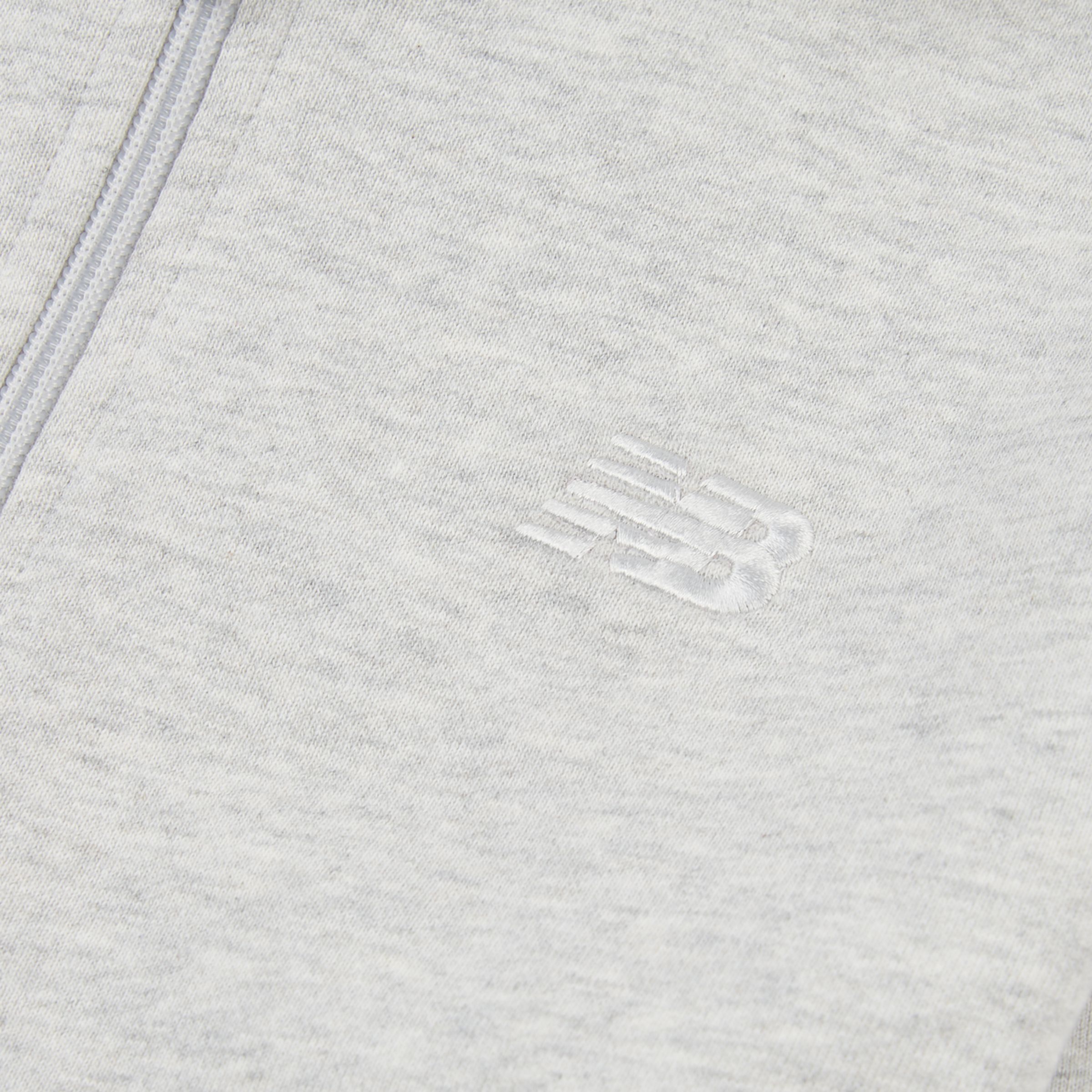 Brush Back Small Logo Full Zip Hoodie