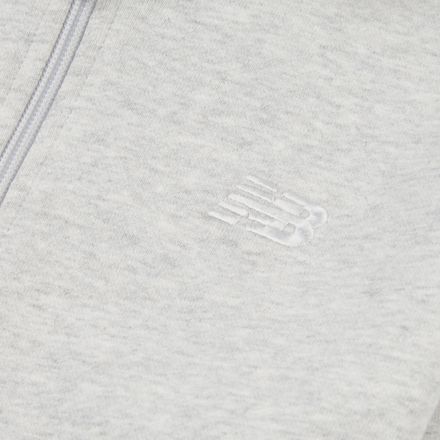 Brush Back Small Logo Full Zip Hoodie