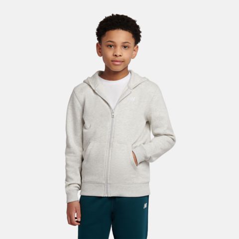 Детские худи New Balance Brush Back Small Logo Full Zip Hoodie