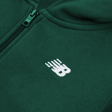Brush Back Small Logo Full Zip Hoodie