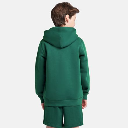 Brush Back Small Logo Full Zip Hoodie