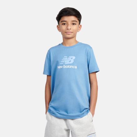 Jersey Stacked Logo T-Shirt, BLUE LAGUNA, LAKB0009BUN