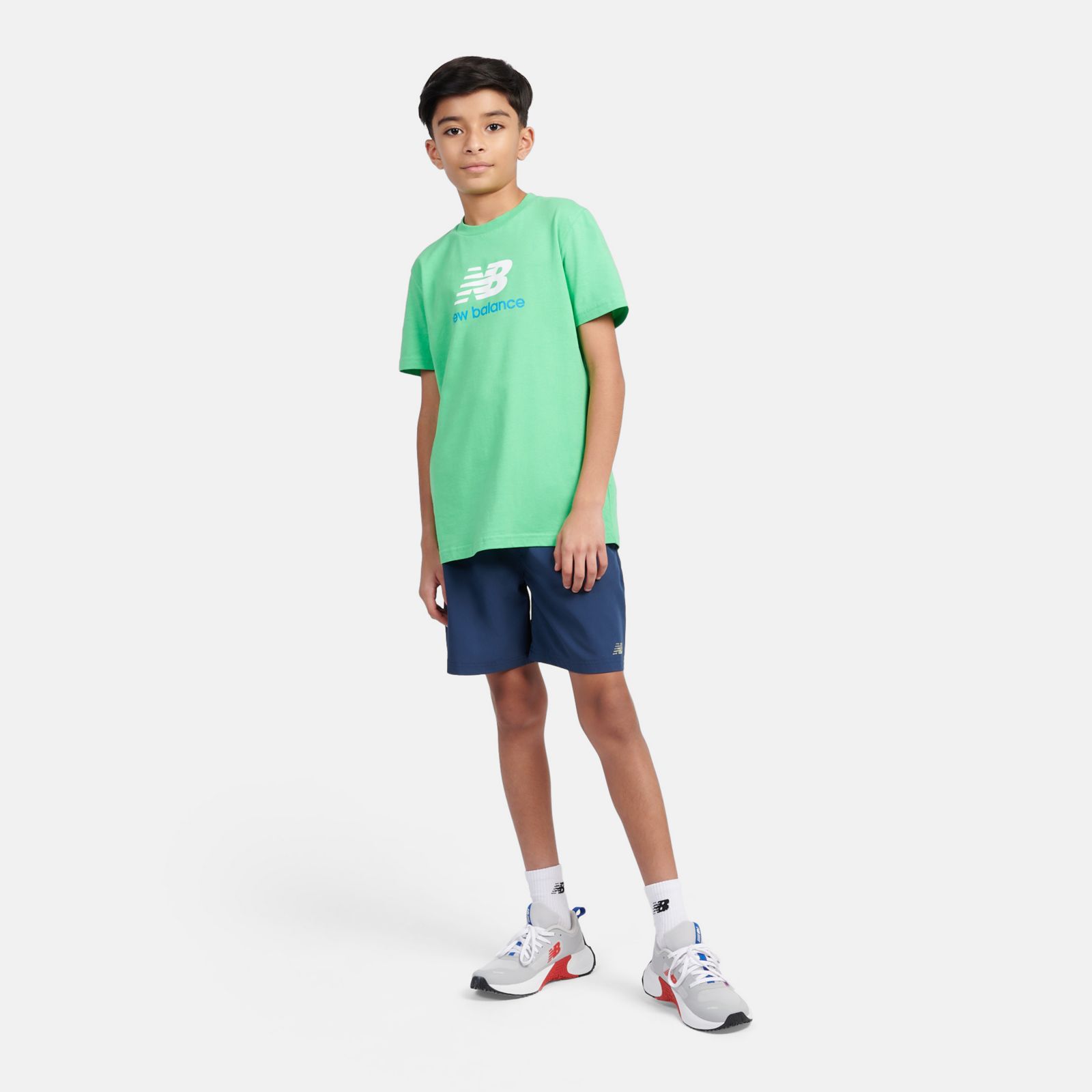 Детские футболки New Balance Jersey Stacked Logo T-Shirt — фото 2