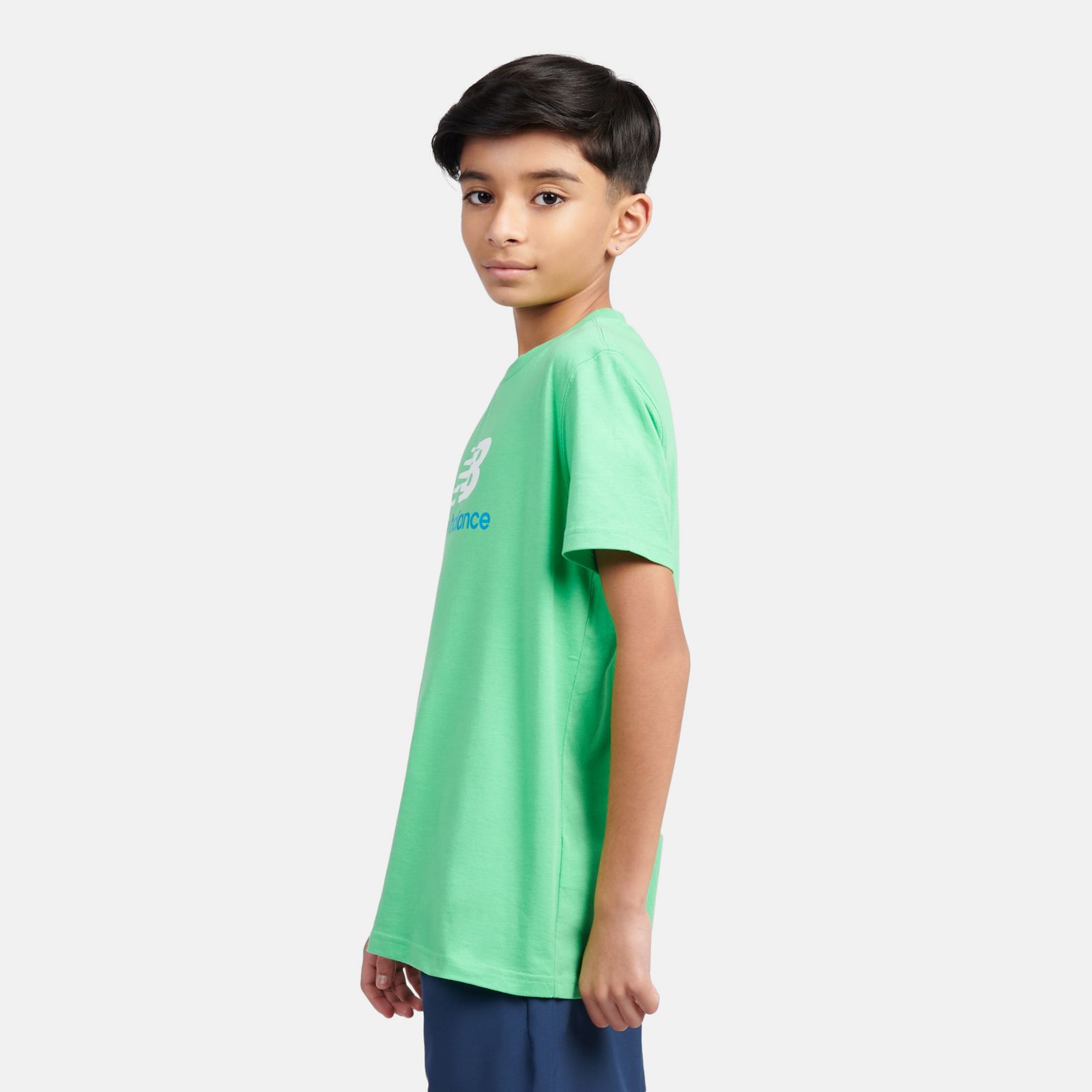 Детские футболки New Balance Jersey Stacked Logo T-Shirt — фото 5