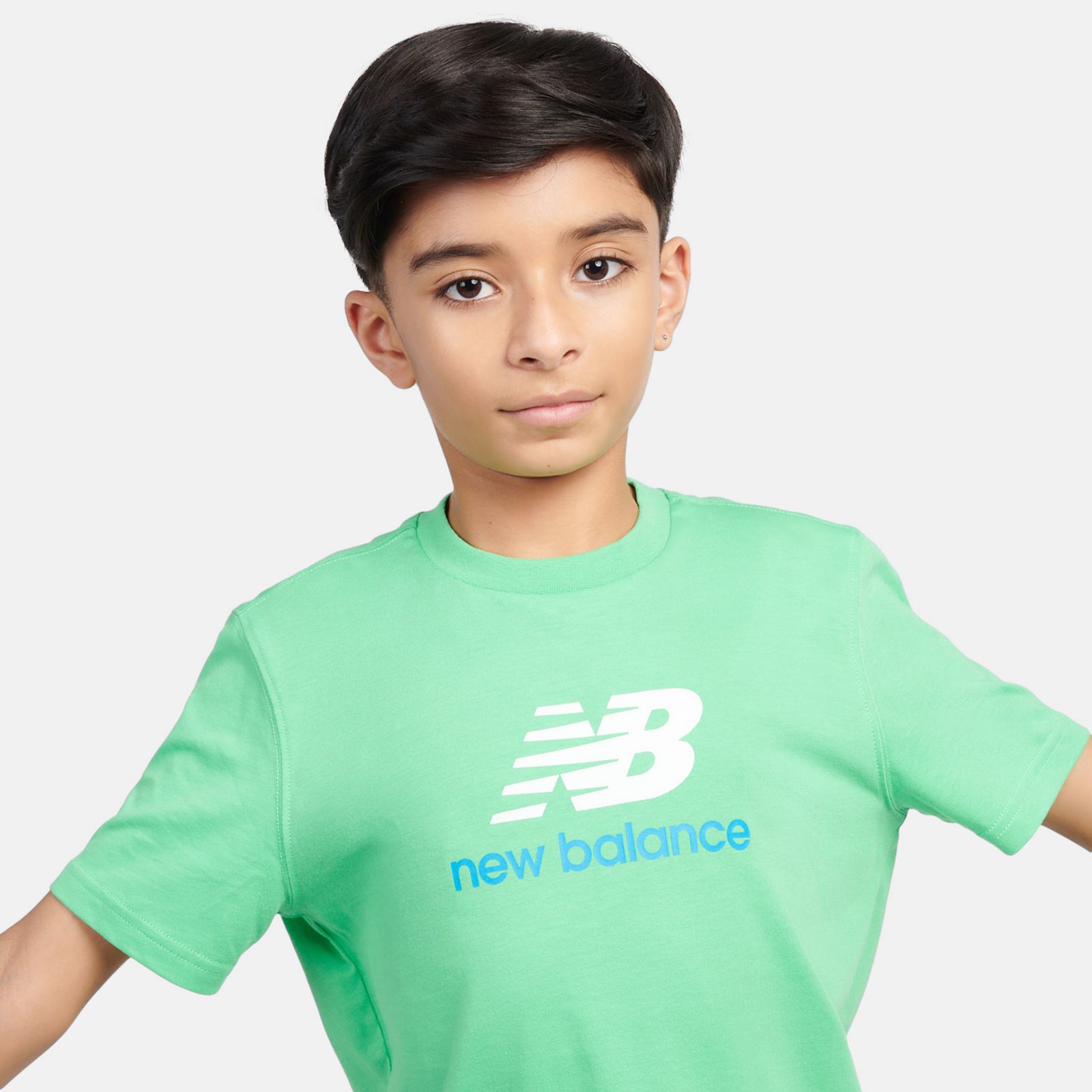 Детские футболки New Balance Jersey Stacked Logo T-Shirt — фото 3