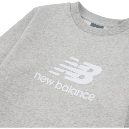 Brush Back Stacked Logo Crew