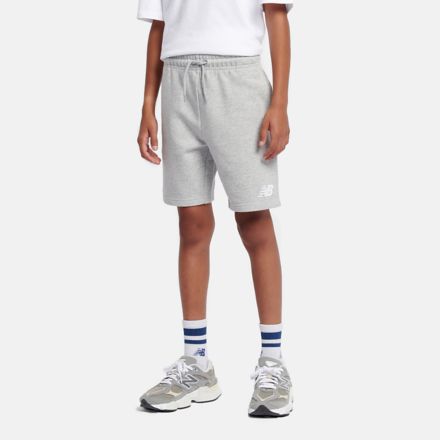 French Terry Stacked Logo Short, ATHLETIC GREY HEATHER, LAKB0013AGT