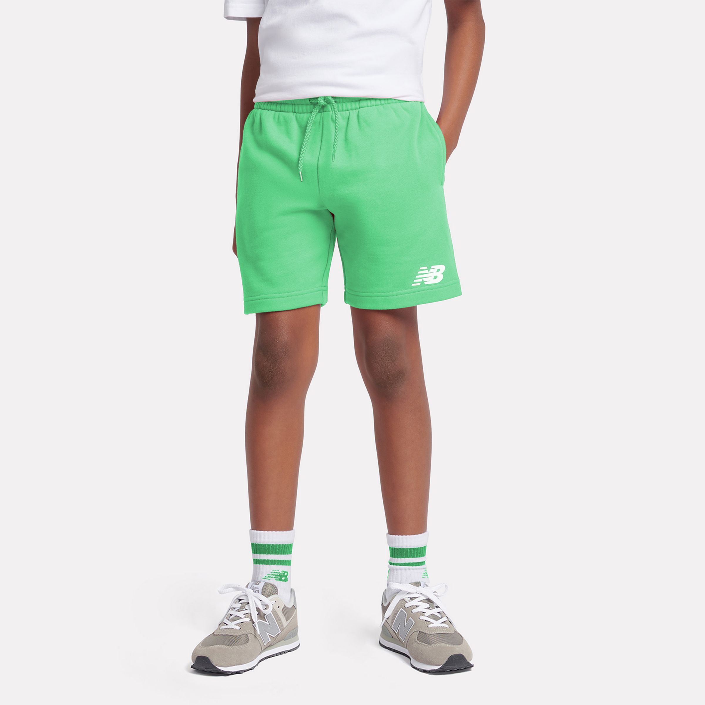 French Terry Stacked Logo Short - New Balance