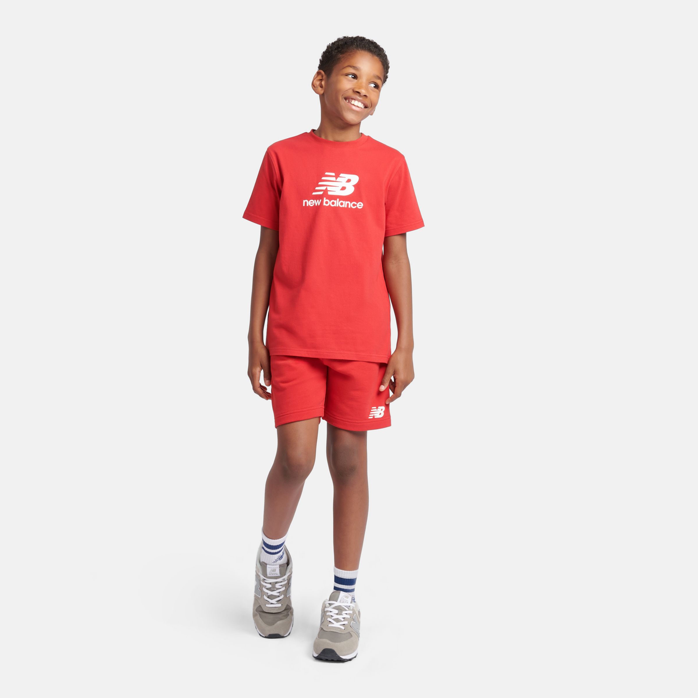 French Terry Stacked Logo Short