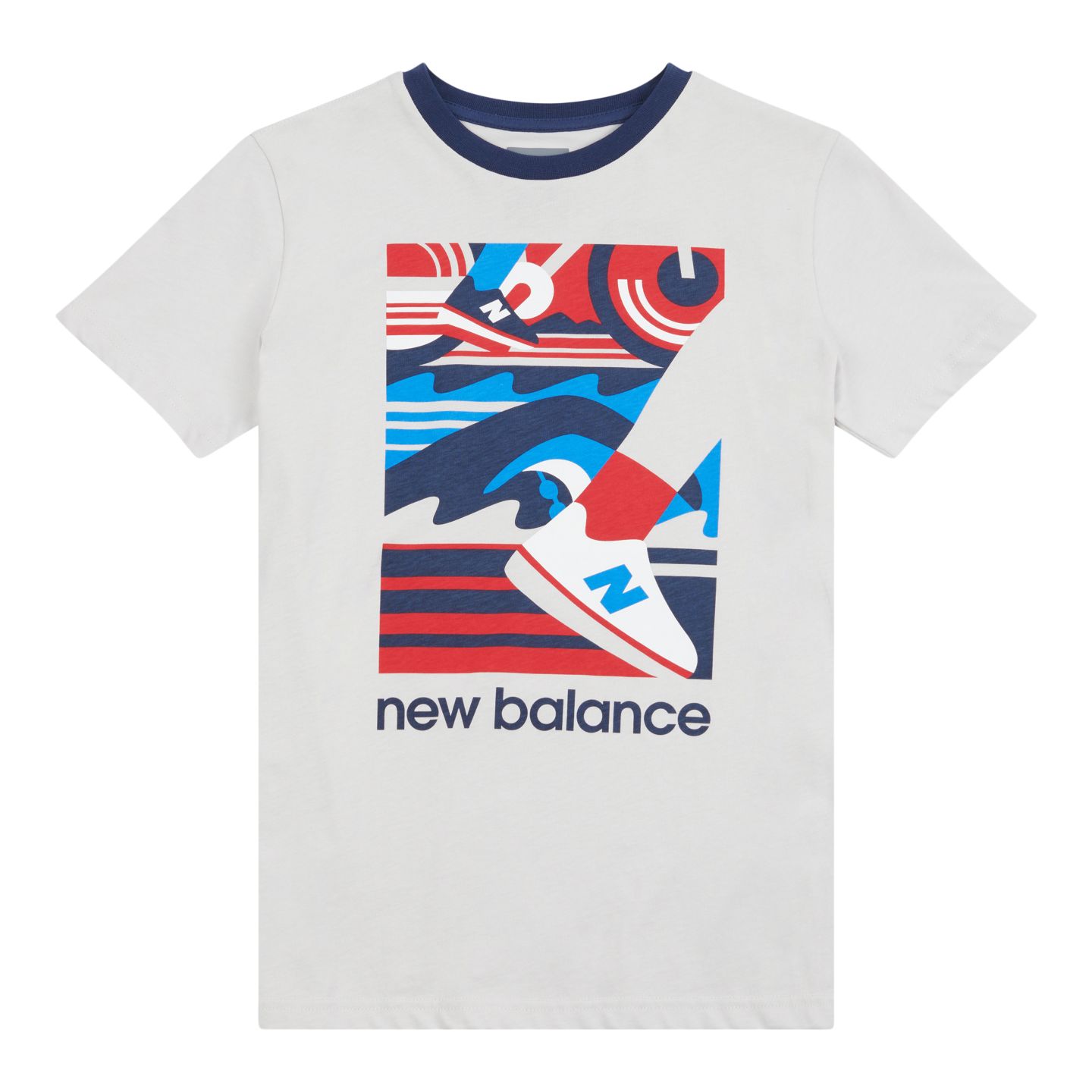 Детская футболка New Balance Greatest Hits Graphic, цвет: Серый — фото 7