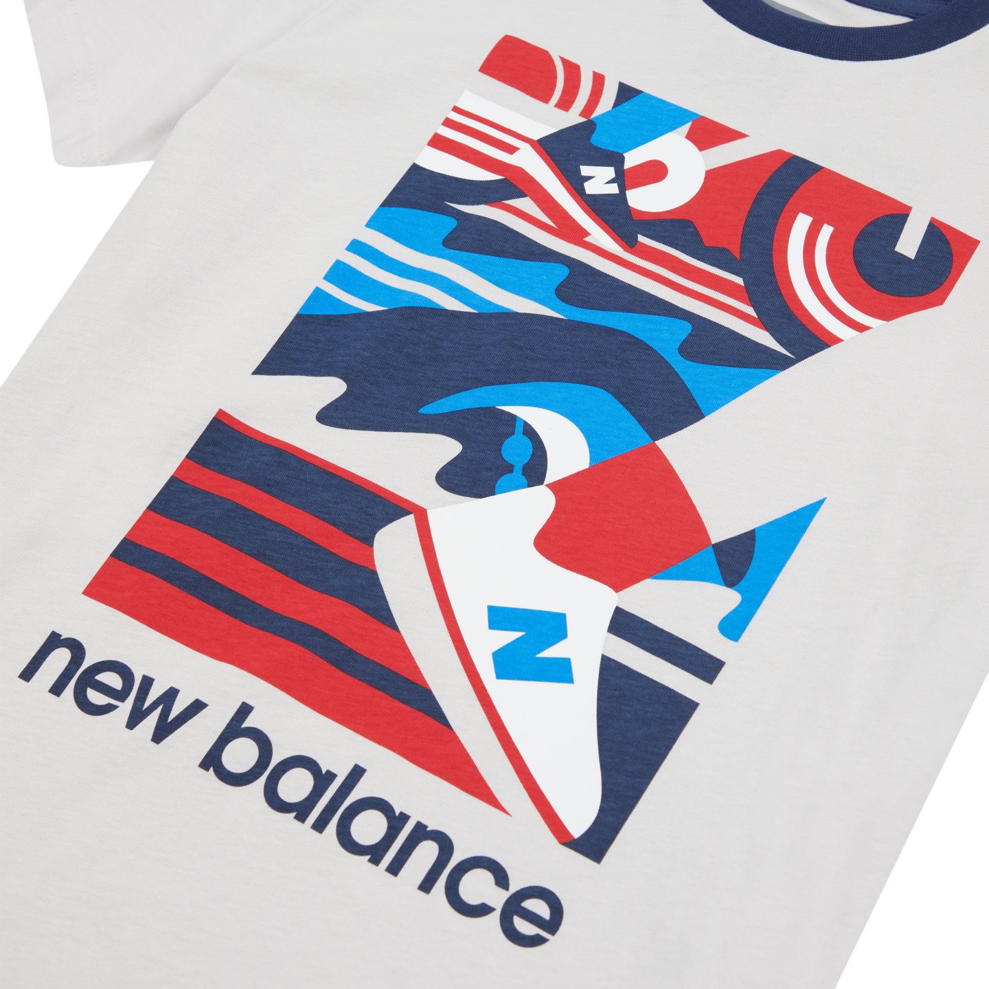 Детская футболка New Balance Greatest Hits Graphic, цвет: Серый — фото 8