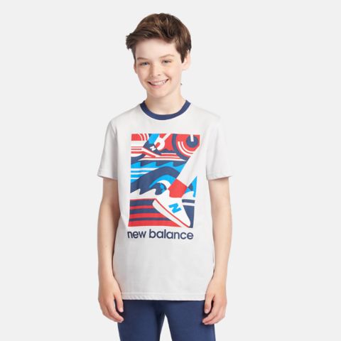 Детская футболка New Balance Greatest Hits Graphic, цвет: Серый