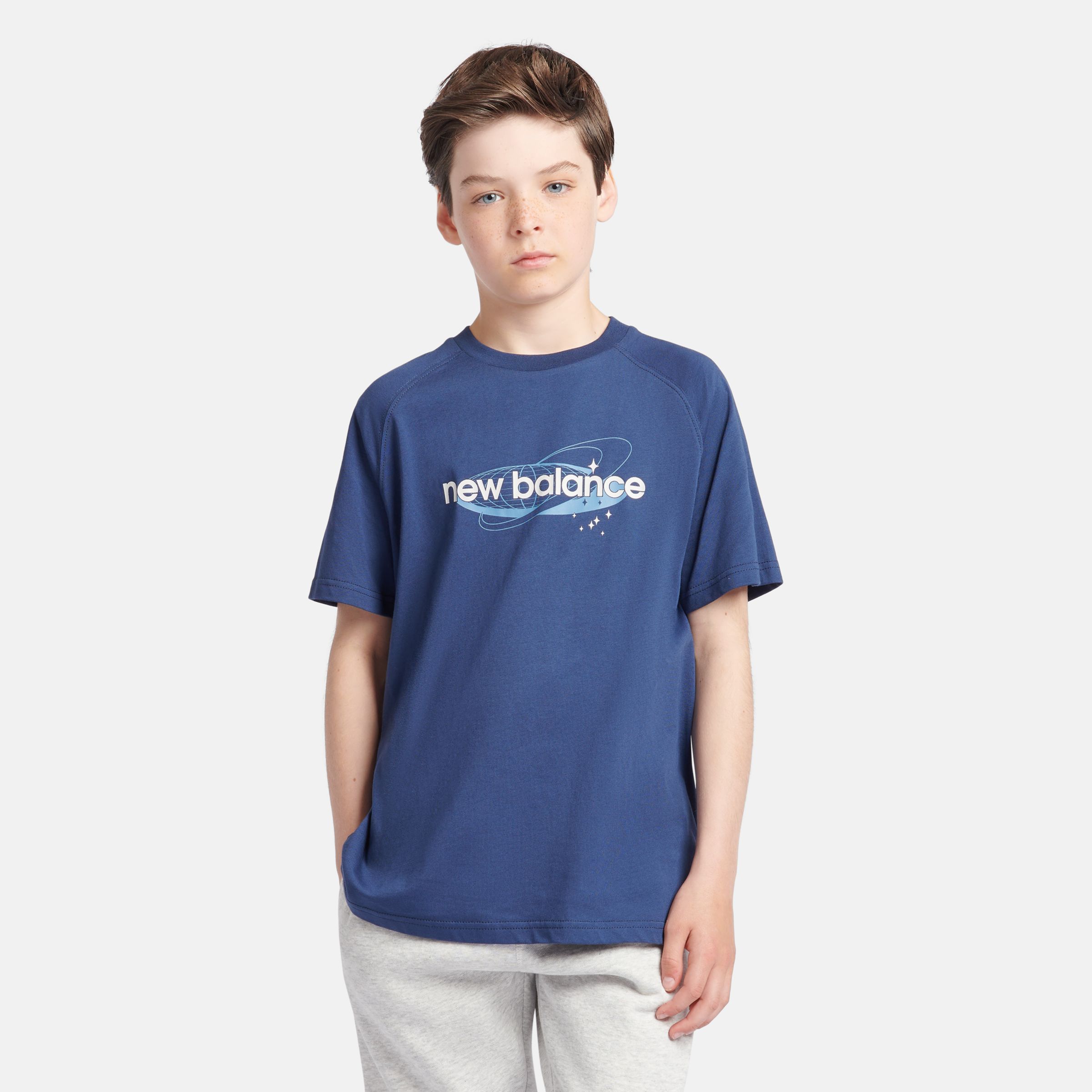 

New Balance Kids' Global Raglan Tee Blue - Blue