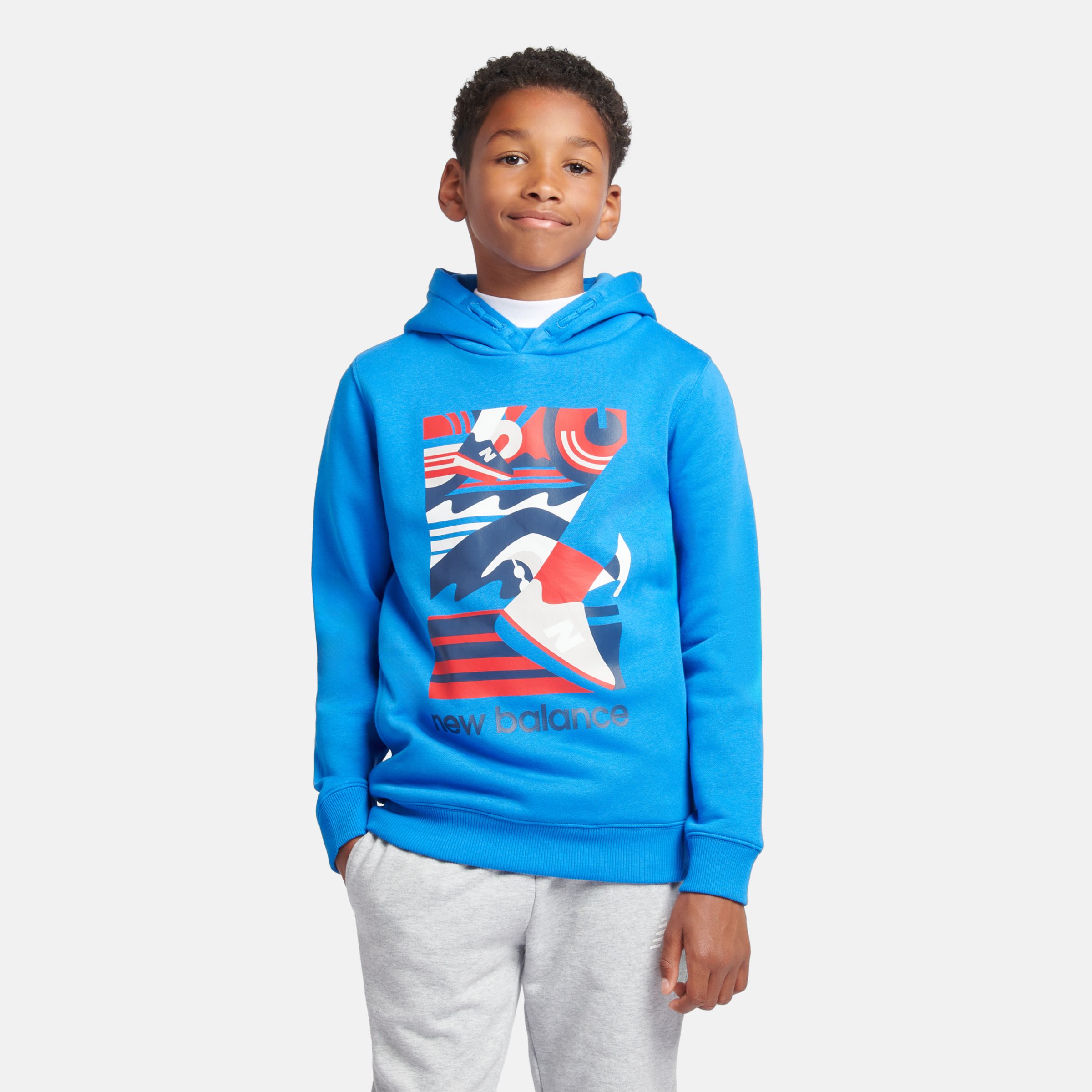 

New Balance Kids' BB Greatest Hits Graphic Hoodie Blue - Blue