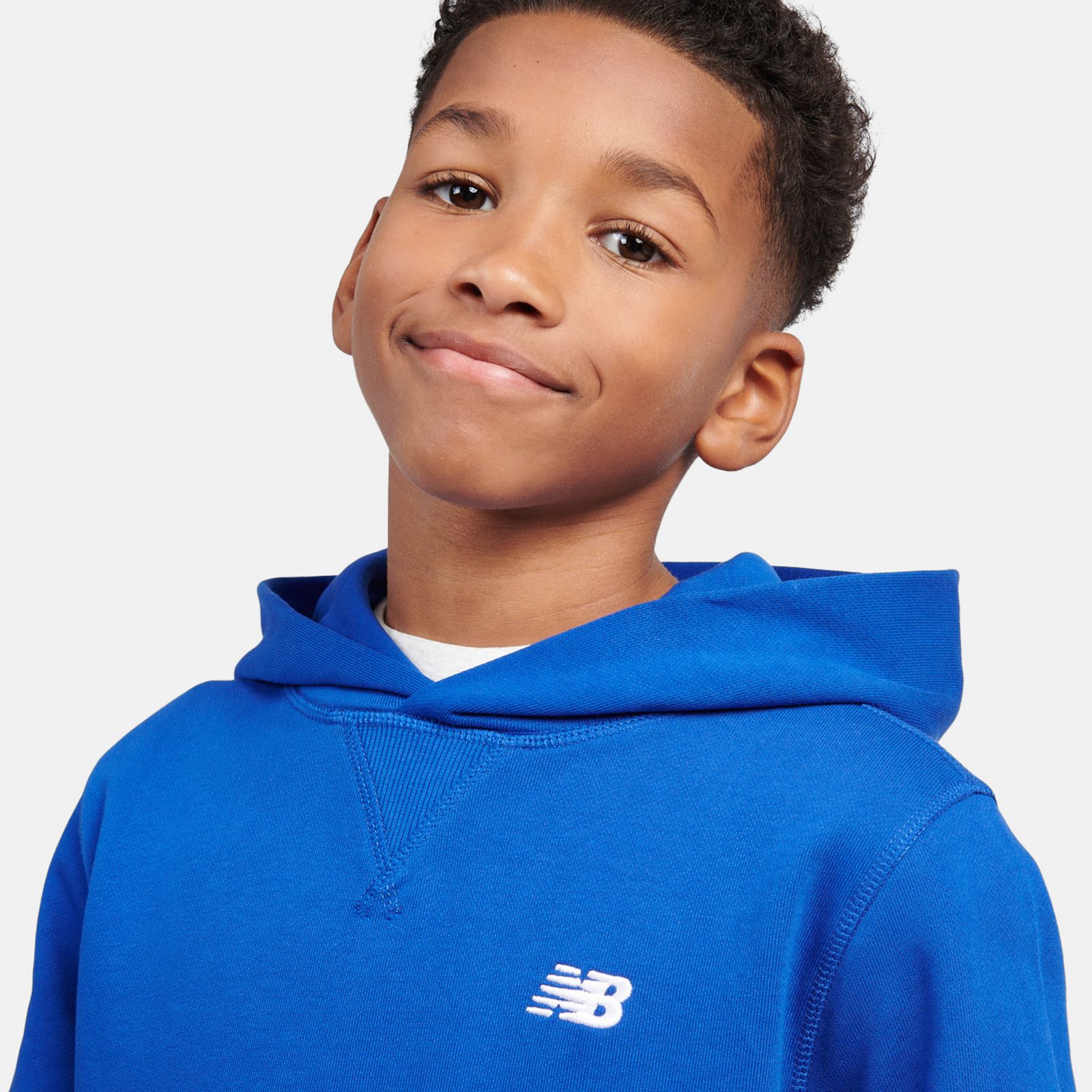 Детские худи New Balance French Terry Small Logo Hoodie — фото 3