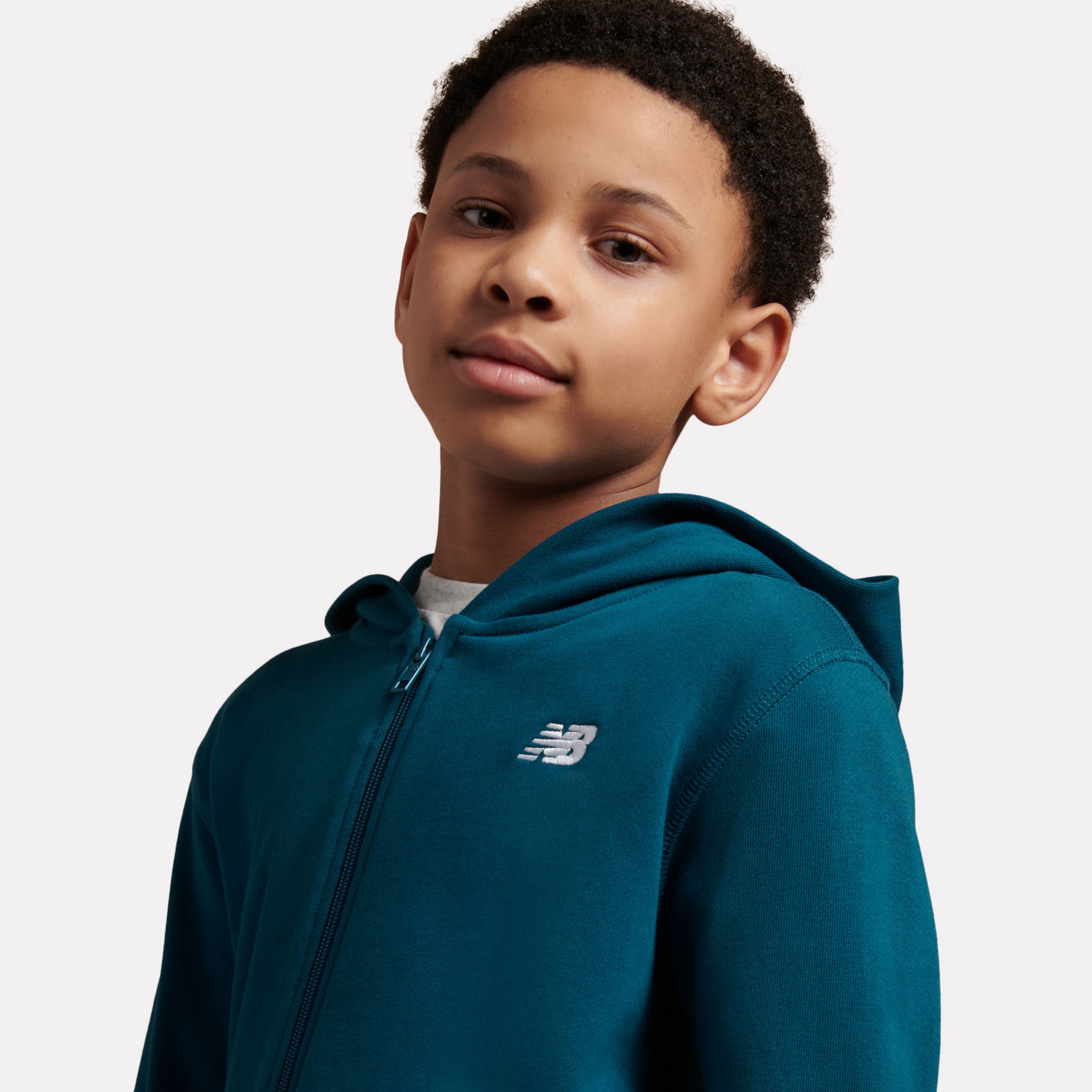 French Terry Small Logo Zip Hoodie