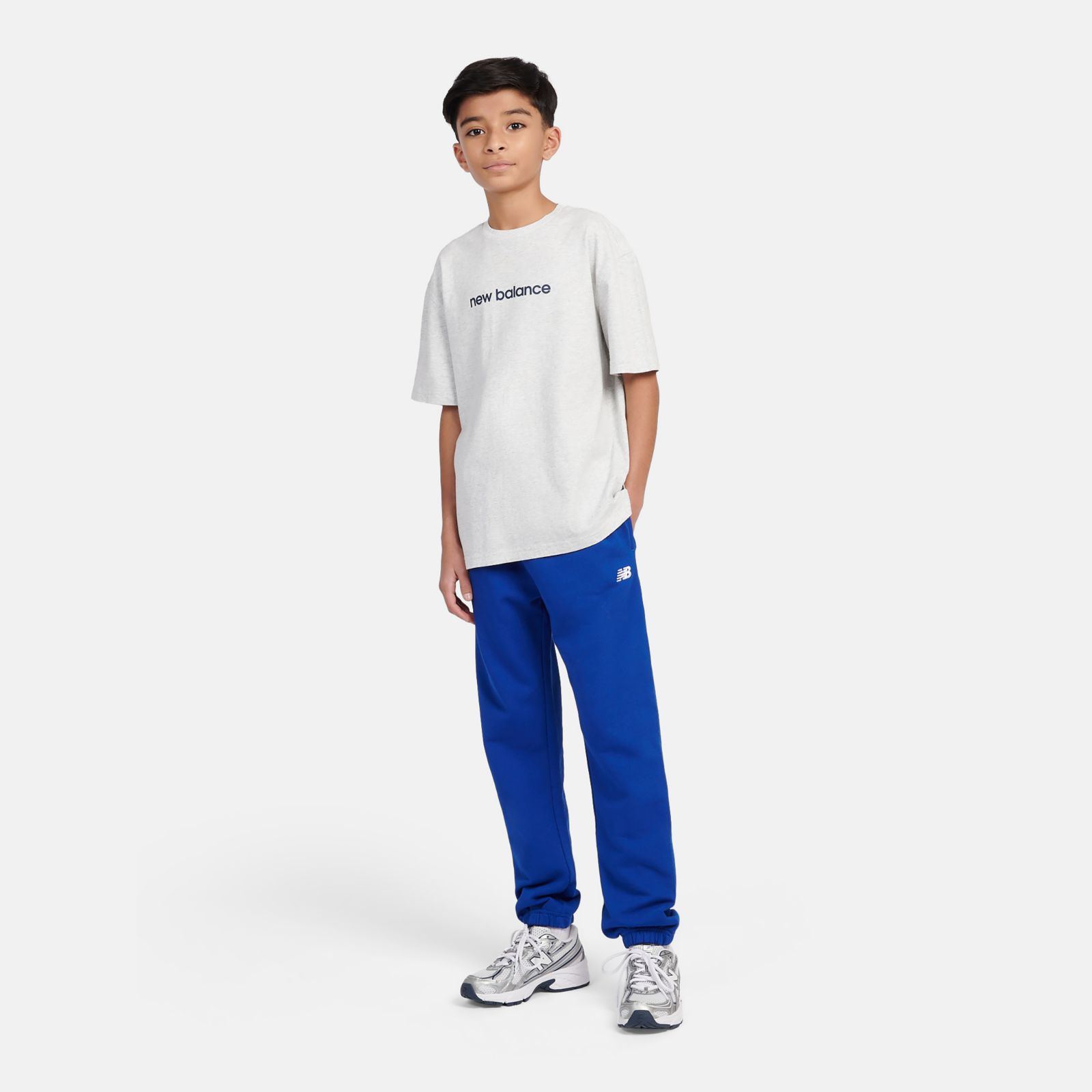 Детские брюки New Balance French Terry Small Logo Jogger — фото 2
