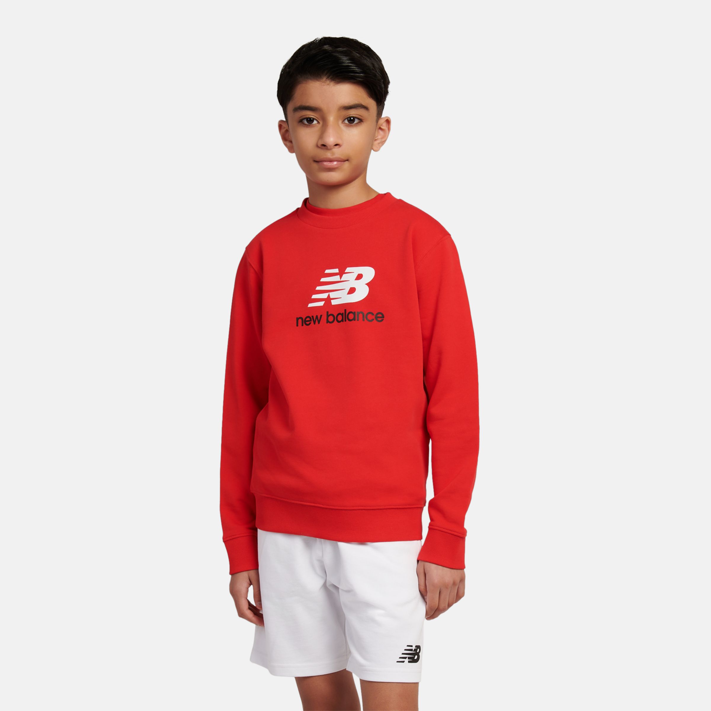 French Terry Stacked Logo Crew