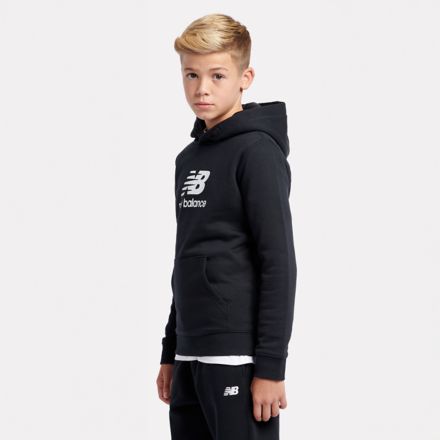 French Terry Stacked Logo Hoodie