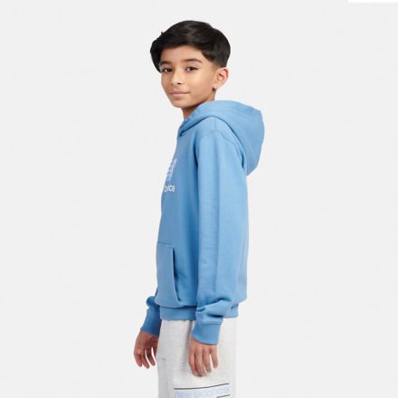 French Terry Stacked Logo Hoodie