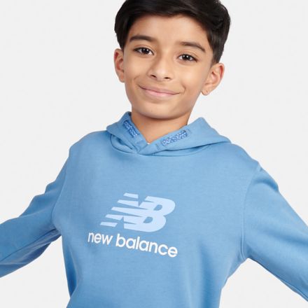 French Terry Stacked Logo Hoodie