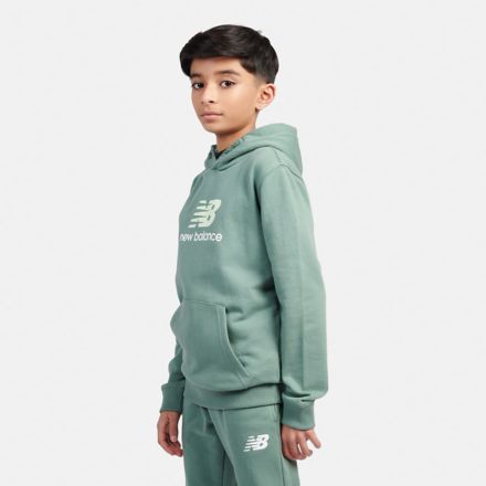French Terry Stacked Logo Hoodie