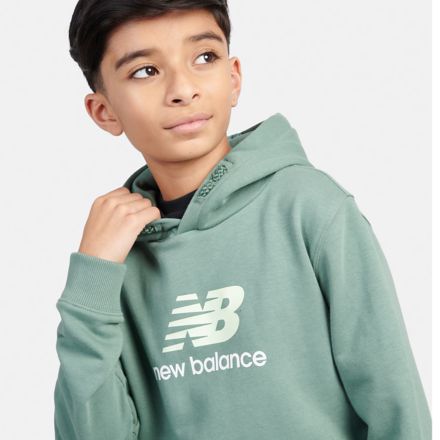 French Terry Stacked Logo Hoodie