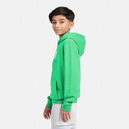 French Terry Stacked Logo Hoodie