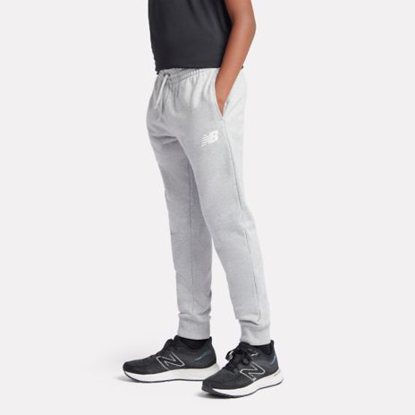 Pantalon de sport à logo superposé en tissu éponge français