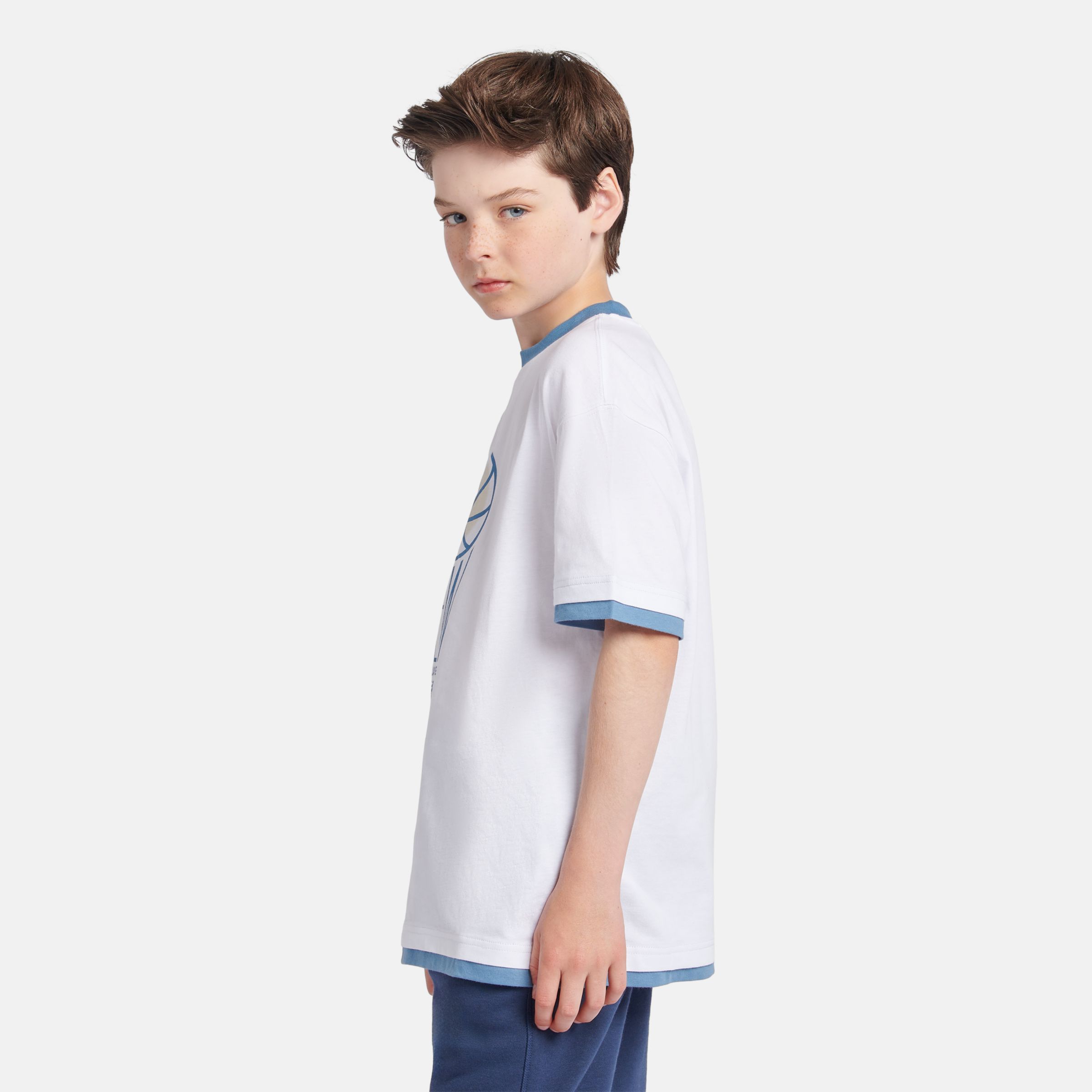 Hoops 圖案圓領上衣