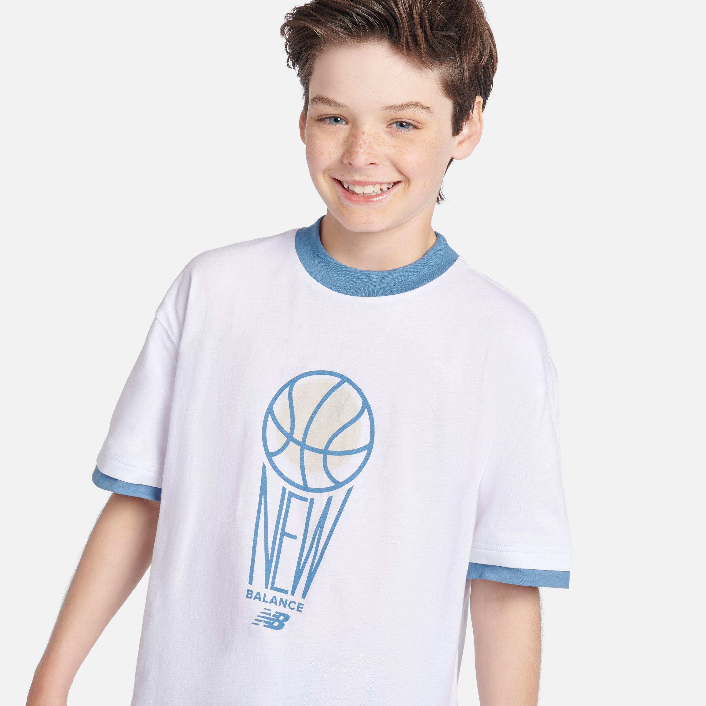 Hoops 圖案圓領上衣