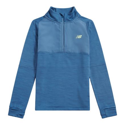 Heat Grid Quarter Zip, SHORELINE BLUE, LAKB0109SRU